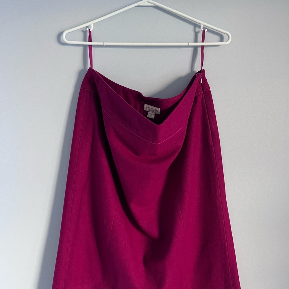 Monsoon Fuchsia Skirt Wool Blend - Picture 2 of 4